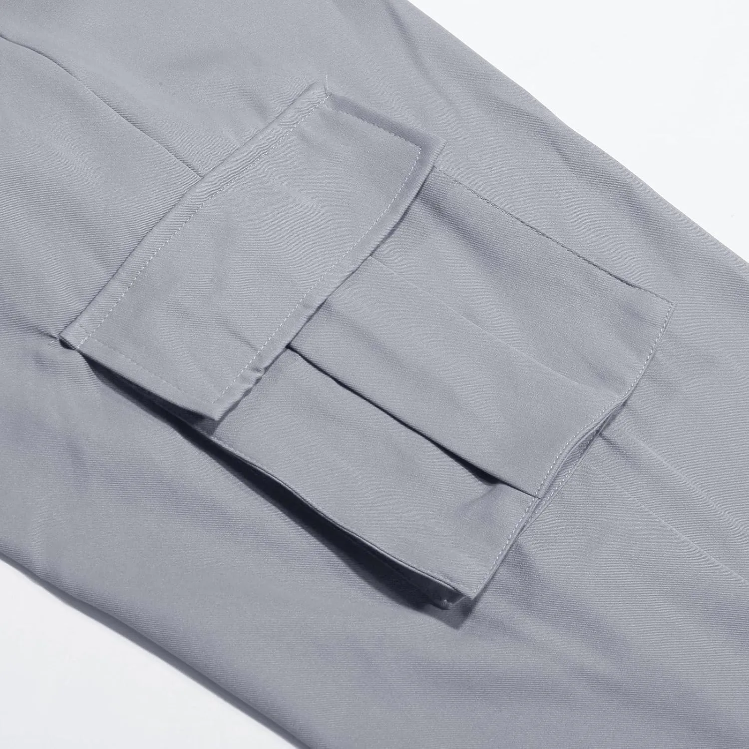 Alalaso Men's Cargo Pants Relaxed Fit with Buttoned Ankle Cuffs and Water Resistant