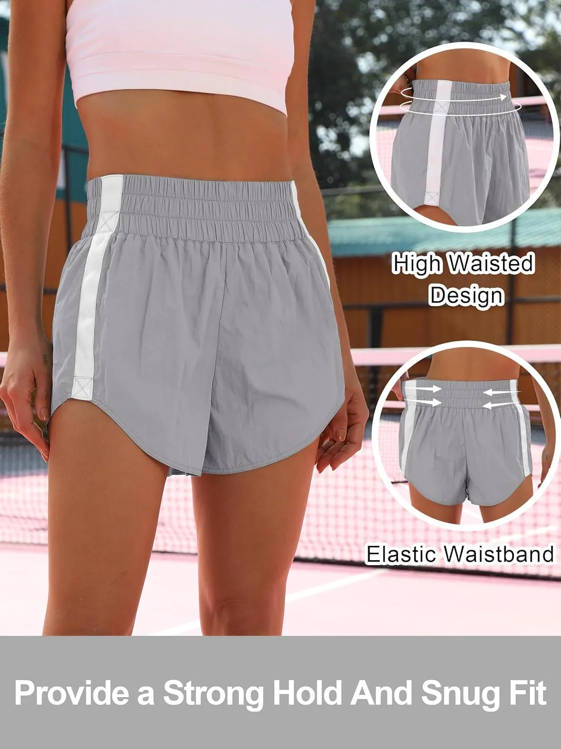 ANRABESS Womens Running Shorts Quick Dry High Waisted Summer Athletic Workout Tennis Shorts Gym Sporty Lightweight Shorts