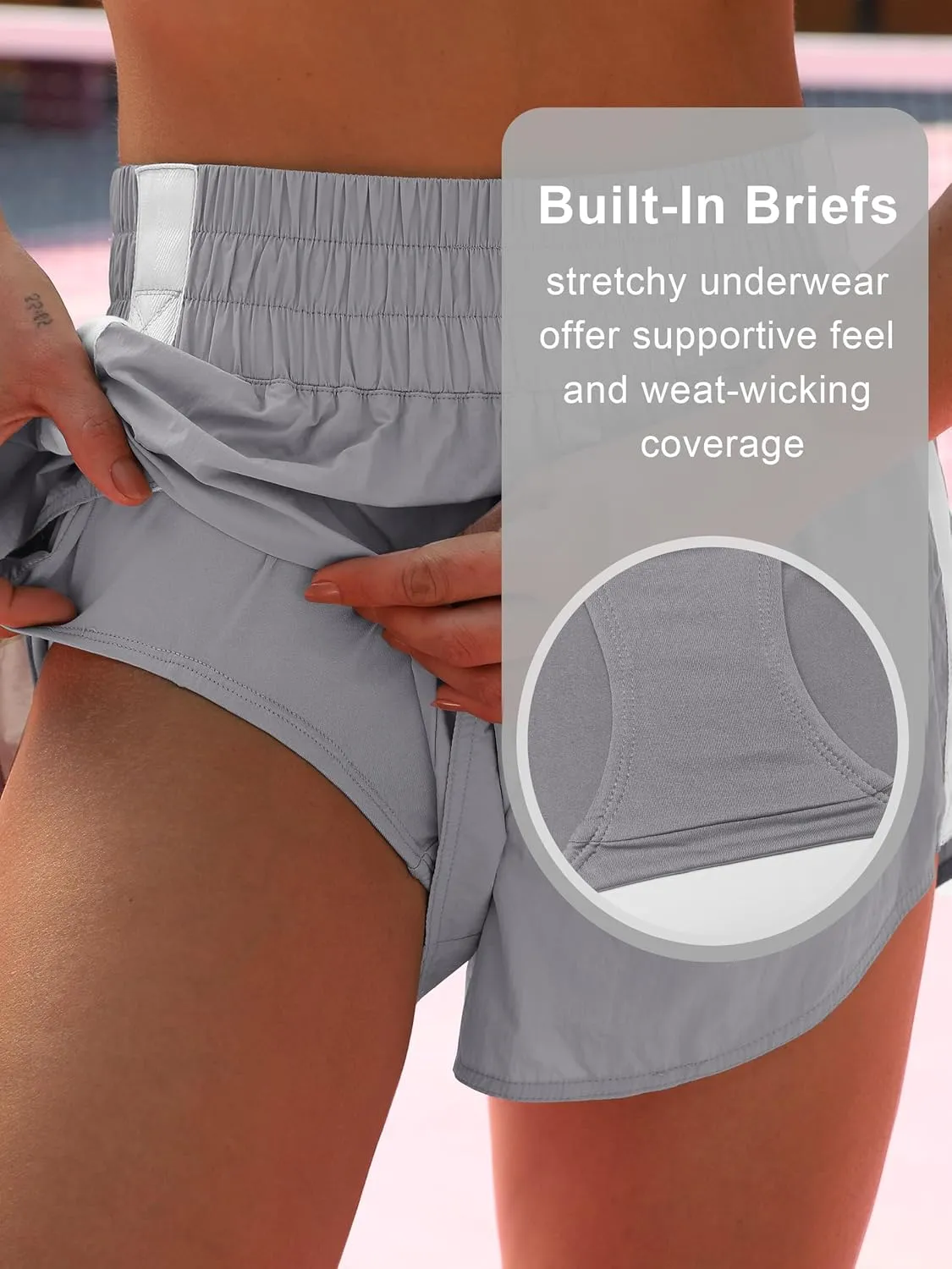 ANRABESS Womens Running Shorts Quick Dry High Waisted Summer Athletic Workout Tennis Shorts Gym Sporty Lightweight Shorts