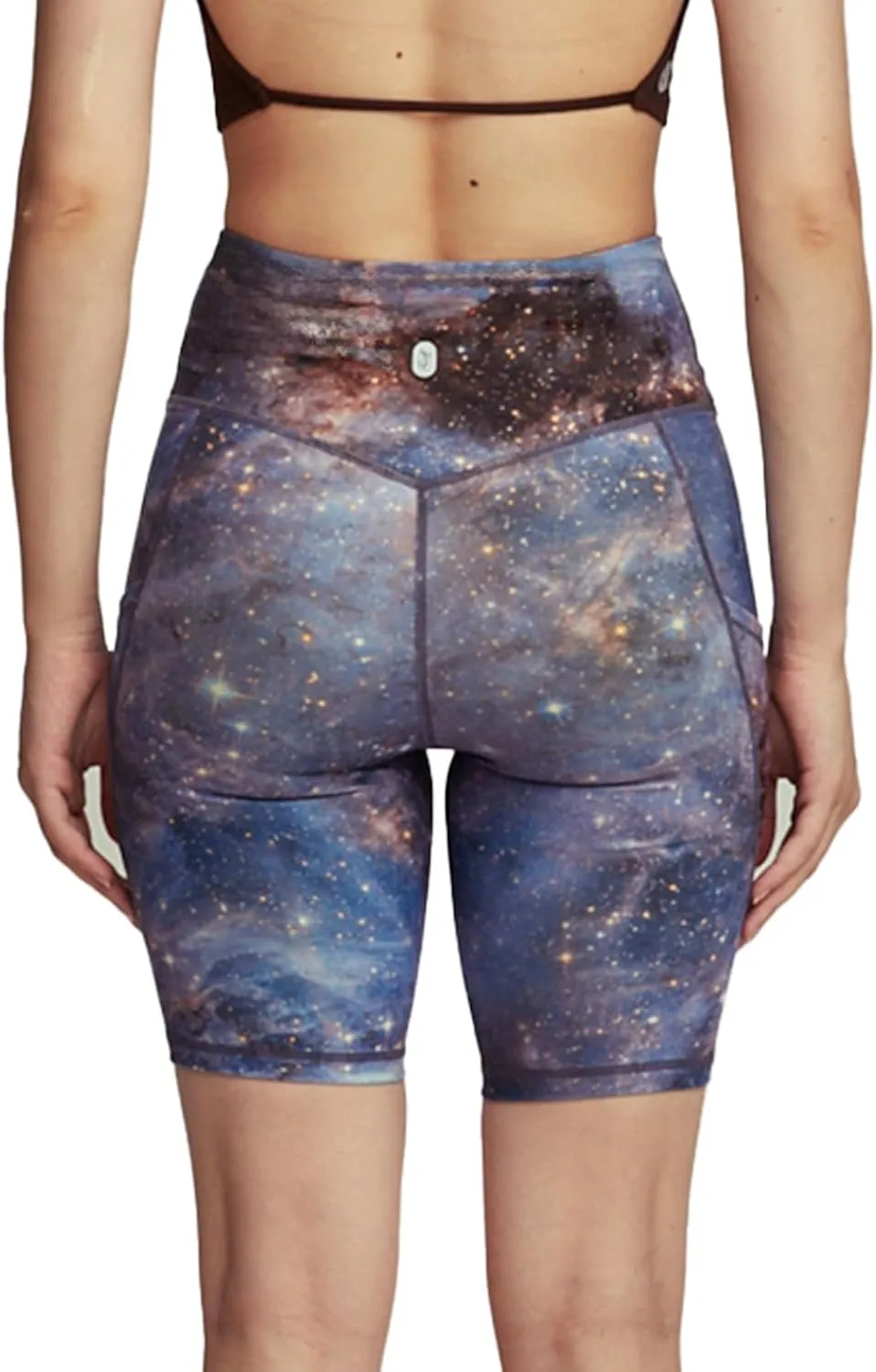 Ardu Ethereal Shorts for Women, High Waist Yoga Shorts with Side Pockets 8"