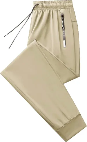 Besswan Pants for Women Loose Fit Ice Silk Drawstring Athletic Pants Quick Dry Breathable Casual Elastic Waist Trousers