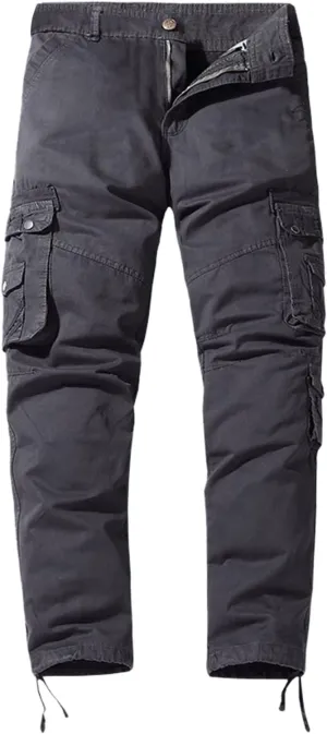 Cargo Trousers for Men Pockets Athletic Jogger Fitness Workout Gym Sweatpants Men's Cargo Pants with Pockets Cotton