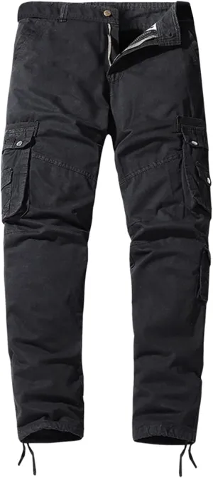 Cargo Trousers for Men Pockets Athletic Jogger Fitness Workout Gym Sweatpants Men's Cargo Pants with Pockets Cotton