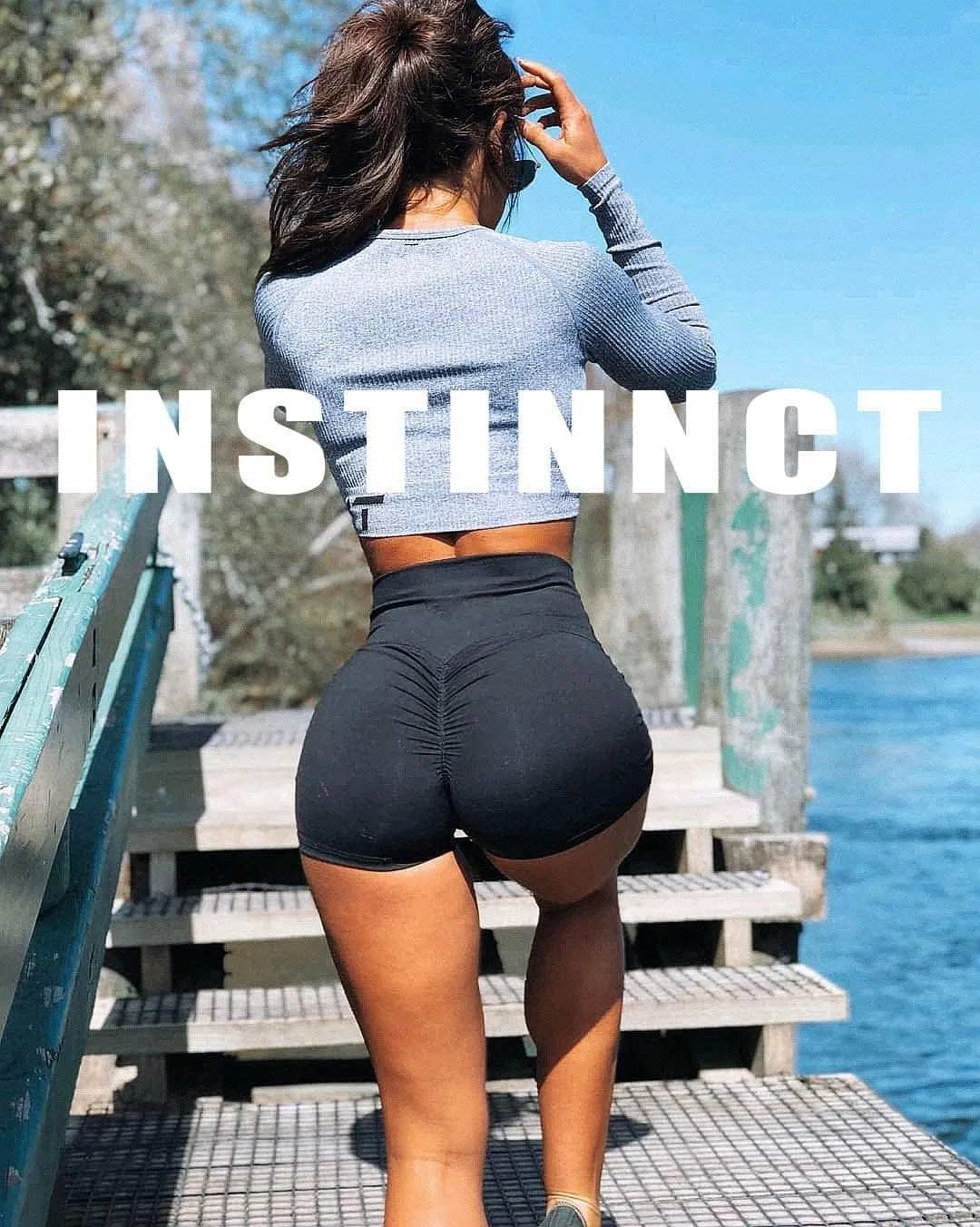 CFR Women Workout Shorts Gym Shorts Fitness Scrunch Butt Lifting High Waist Athletic Shorts Hot Shorts for Summer