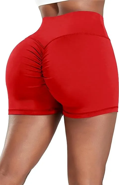 CFR Women Workout Shorts Gym Shorts Fitness Scrunch Butt Lifting High Waist Athletic Shorts Hot Shorts for Summer