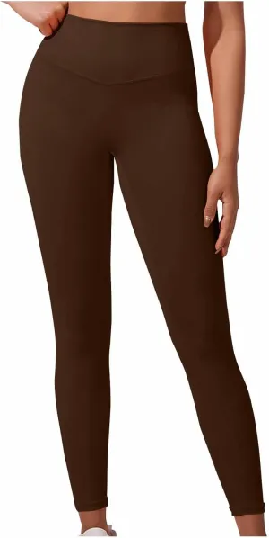 Compression Leggings for Women Buttery Soft High Waisted Yoga Pants Casual Gym Running Workout Seamless Leggings