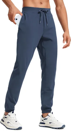 CRZ YOGA Mens 4-Way Stretch Golf Joggers with Pockets 30"/32" - Track Gym Athletic Workout Hiking Pants