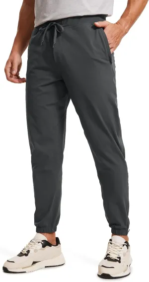 CRZ YOGA Mens 4-Way Stretch Golf Joggers with Pockets 30"/32" - Track Gym Athletic Workout Hiking Pants