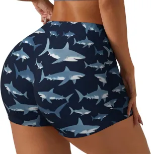 High Waist Yoga Shorts for Women Tummy Control Running Home Workout Biker Shorts