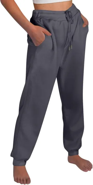 High Waisted Joggers for Women Fleece Lined Cinch Bottom Jogger Sweatpants Elastic Drawstring Tapered Pants w/Pockets