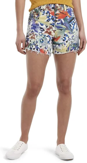 HUE Women's Ultra Soft Denim High Waist Shorts