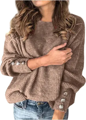 iLH Womens Sweater 2024 Oversized Cable Knit Sweater Casual Turtleneck Pullover Tops Fall Winter Trendy Chunky Shirts