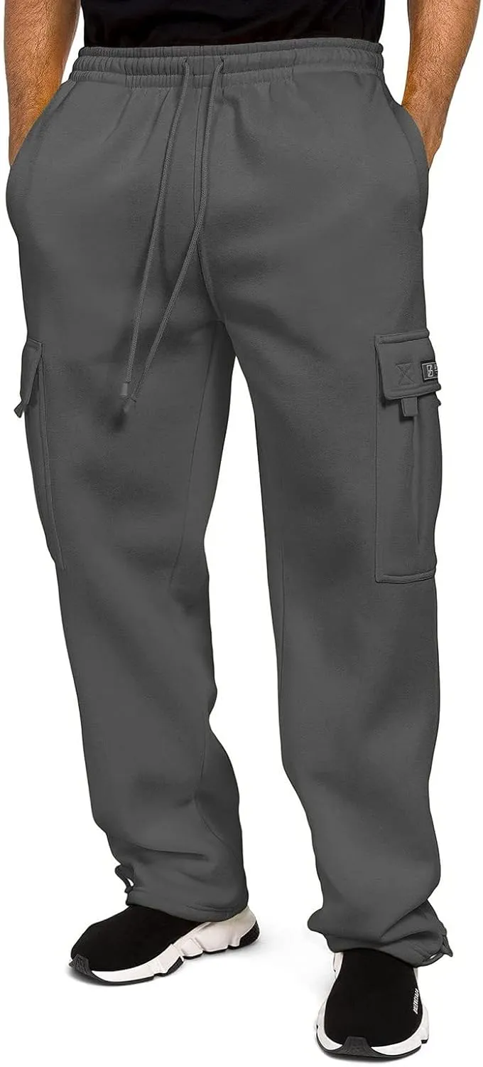 LCMTWX Cargo Pants for Men Casual Jogging Sports Elastic with Pockets Men's Men's Pants Trousers with Zipper Pockets