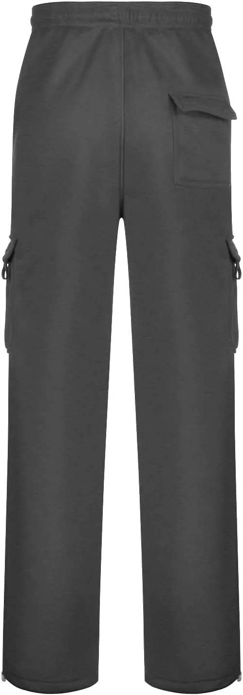 LCMTWX Cargo Pants for Men Casual Jogging Sports Elastic with Pockets Men's Men's Pants Trousers with Zipper Pockets