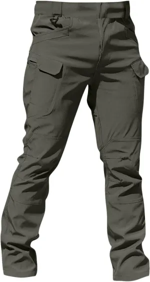 Men Camo Pants Tactical Water Resistant Pants Relaxed Fit Casual Lightweight Trousers Outdoor Hiking