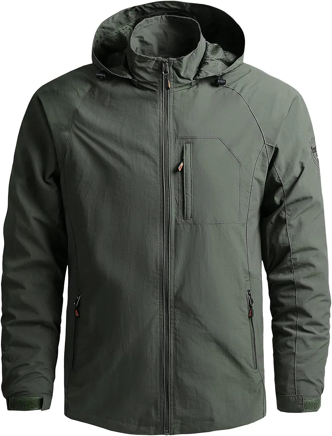 Men's Rain Suit Waterproof Lightweight Rain Gear for Golf Hiking Cycling Raincoat Fashion Lightweight Rain Jacket