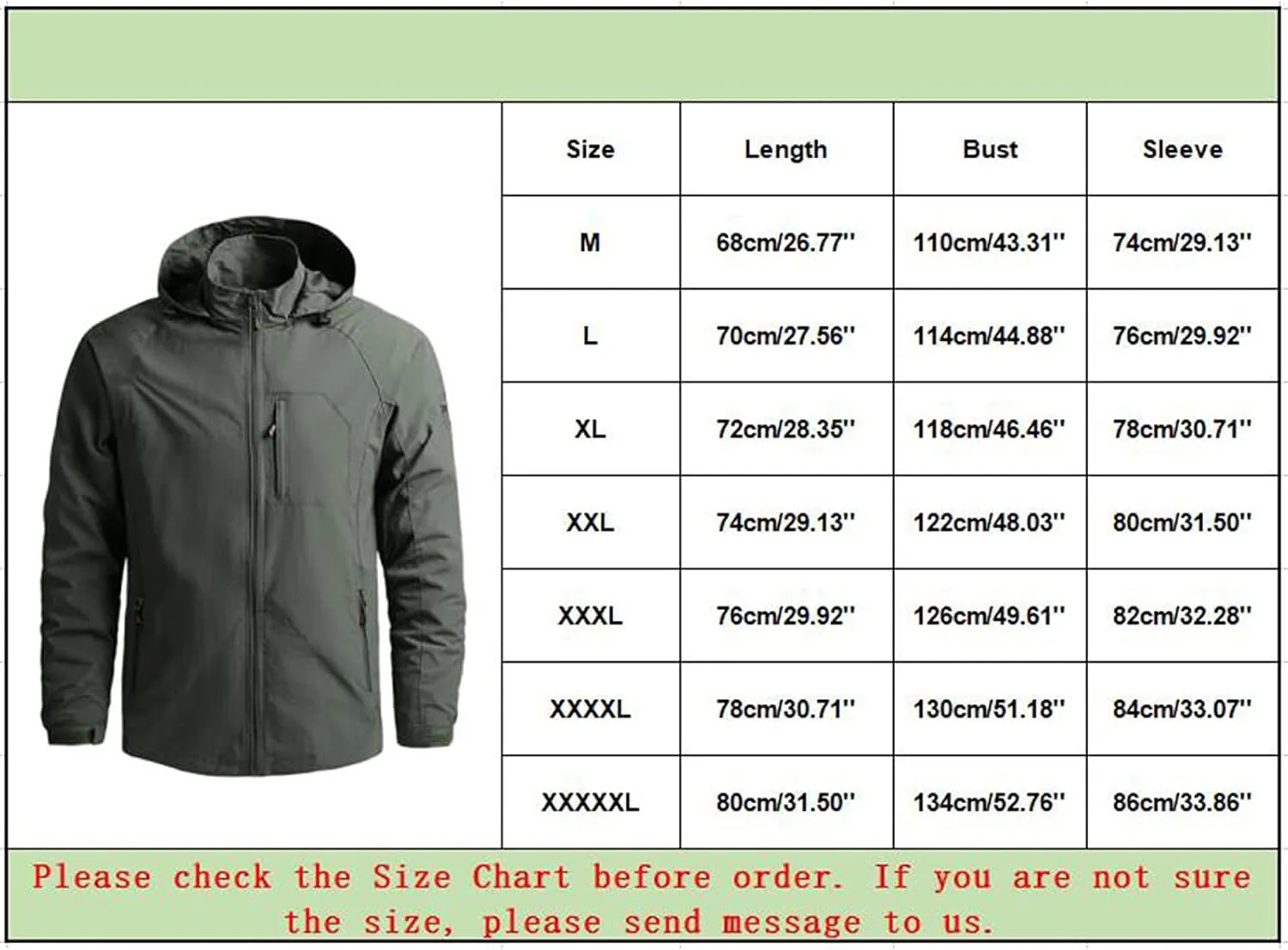 Men's Rain Suit Waterproof Lightweight Rain Gear for Golf Hiking Cycling Raincoat Fashion Lightweight Rain Jacket