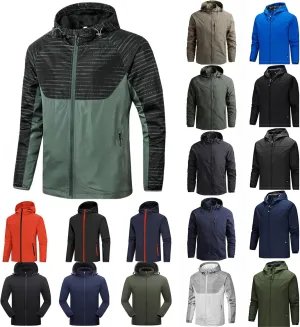 Men's Rain Suit Waterproof Lightweight Rain Gear for Golf Hiking Cycling Raincoat Fashion Lightweight Rain Jacket