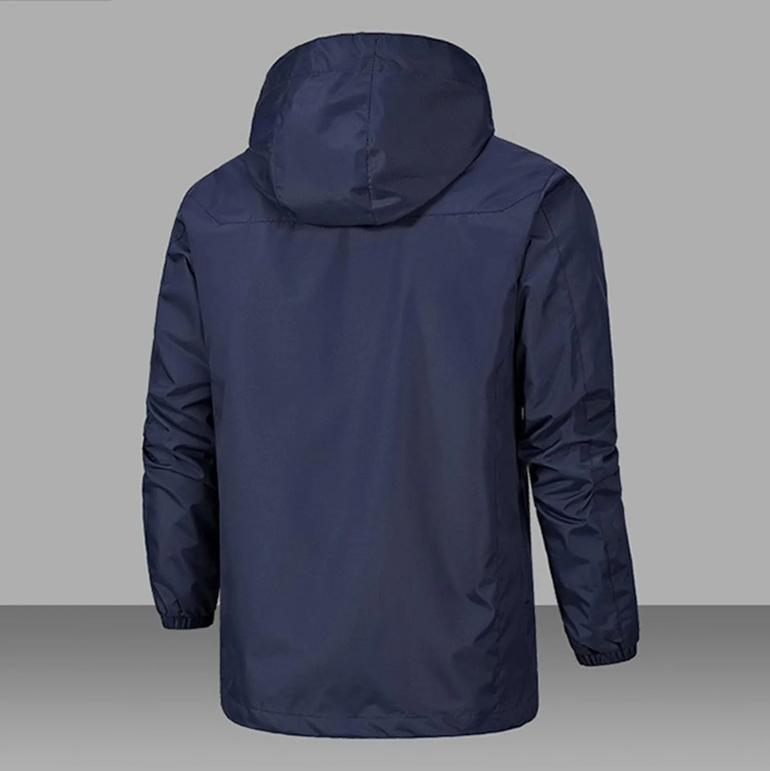 Men's Rain Suit Waterproof Rain jacket Breathable Lightweight Raincoat with Hooded Rain Gear for Leisure, Outdoor