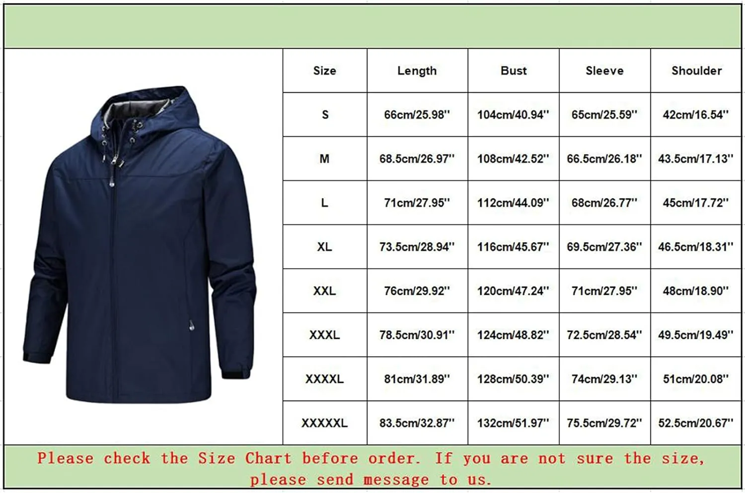 Men's Rain Suit Waterproof Rain jacket Breathable Lightweight Raincoat with Hooded Rain Gear for Leisure, Outdoor