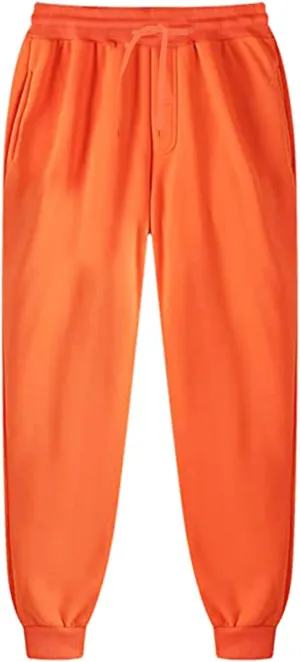 Mens Sporty Jogger Sweatpants Oversized Hip Hop Gym Athletic Pants Big and Tall Comfy Work Trousers