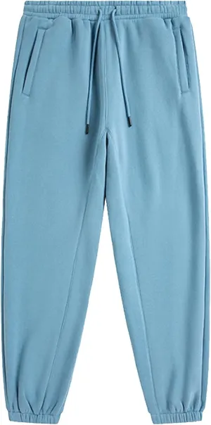Mens Sporty Jogger Sweatpants Solid Color Western Yoga Sweatpants Drawstring Elastic Waist Running Pants