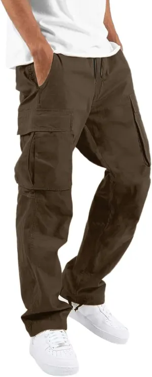 Mens Sweatpants with Pockets Big and Tall Joggers for Men Elastic Waist with Zipper Pockets Sweat Pants Men's Winter