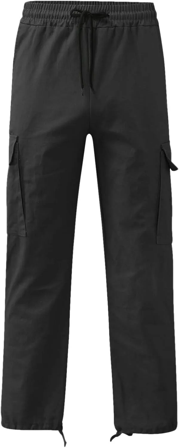 Mens Sweatpants with Pockets Big and Tall Joggers for Men Elastic Waist with Zipper Pockets Sweat Pants Men's Winter