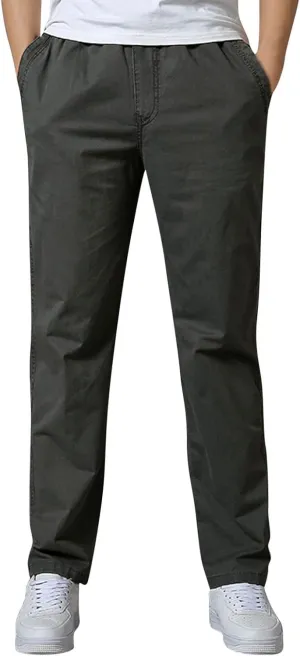 Mens Sweatpants with Pockets Big and Tall Pants with Zipper Pockets Men Pants Casual Fashion Joggers Comfortable Basic