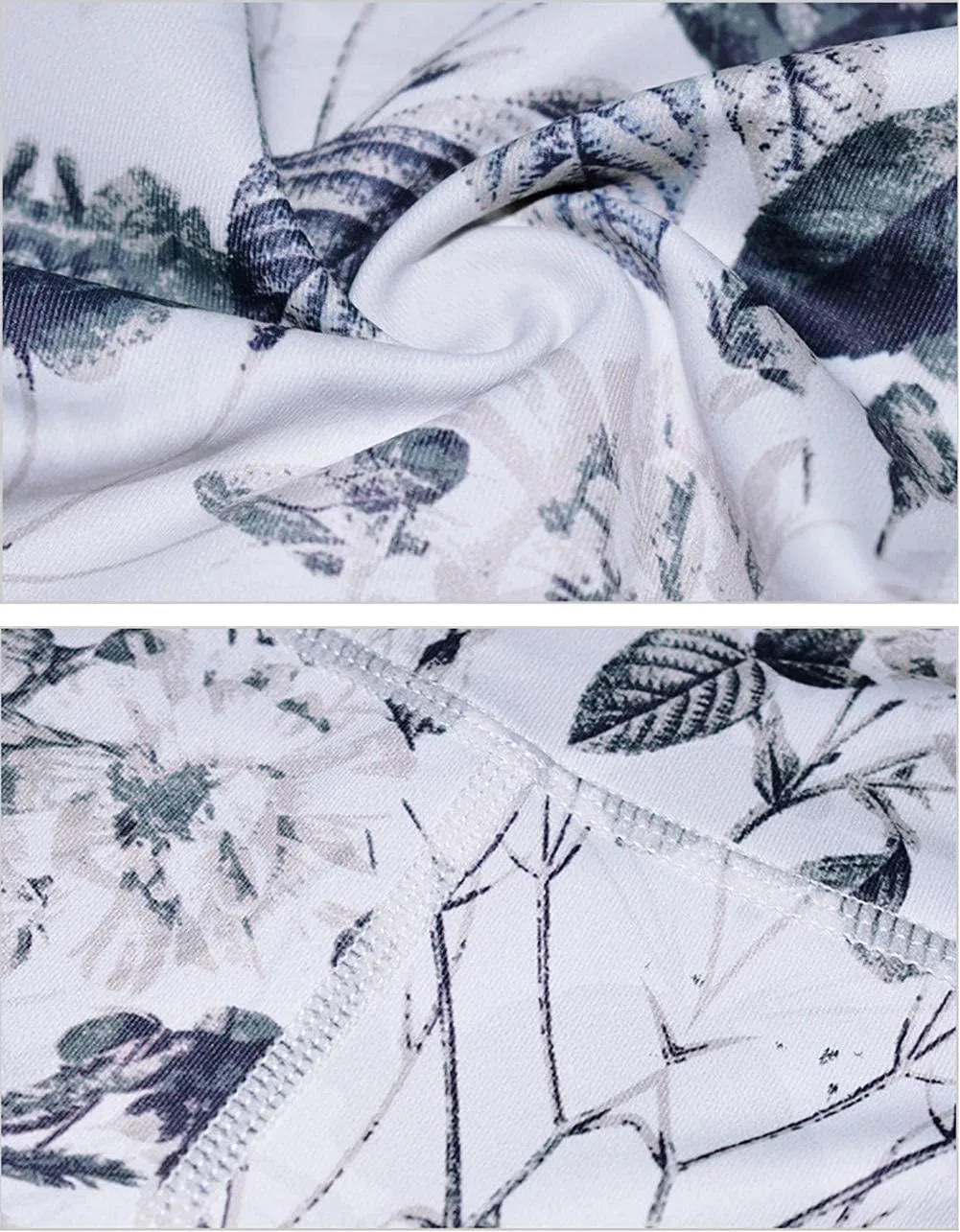 NAMCYANLY Printed Leggings with Pockets for Women High Waist Yoga Pants Workout Pants