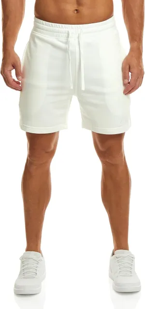 Ouber Men's Cotton Sweat Shorts Athletic Gym Workout Shorts Sporty Casual Shorts