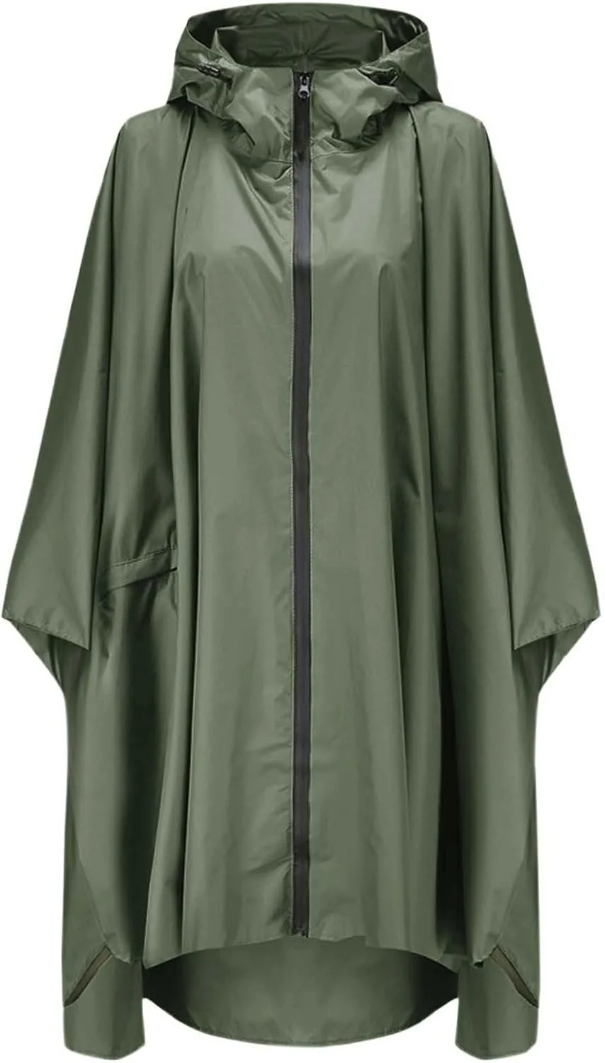 Raincoats for Adults Reusable, EVA Rain Ponchos Lightweight Rain Coat Waterproof Rain Gear for Men and Women