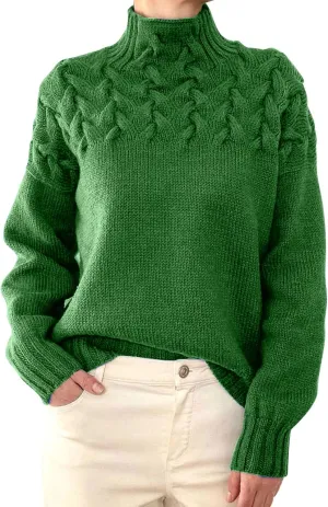 SHAOBGE Womens Sweaters Fuzzy Pullover Women Striped Womens Sweater Womens Striped Turtlenecksweater