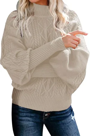 SHAOBGE Womens Sweaters Knit Pullover Sweater Women Polo Cardigan Sweaters for Women Red Striped Sweater