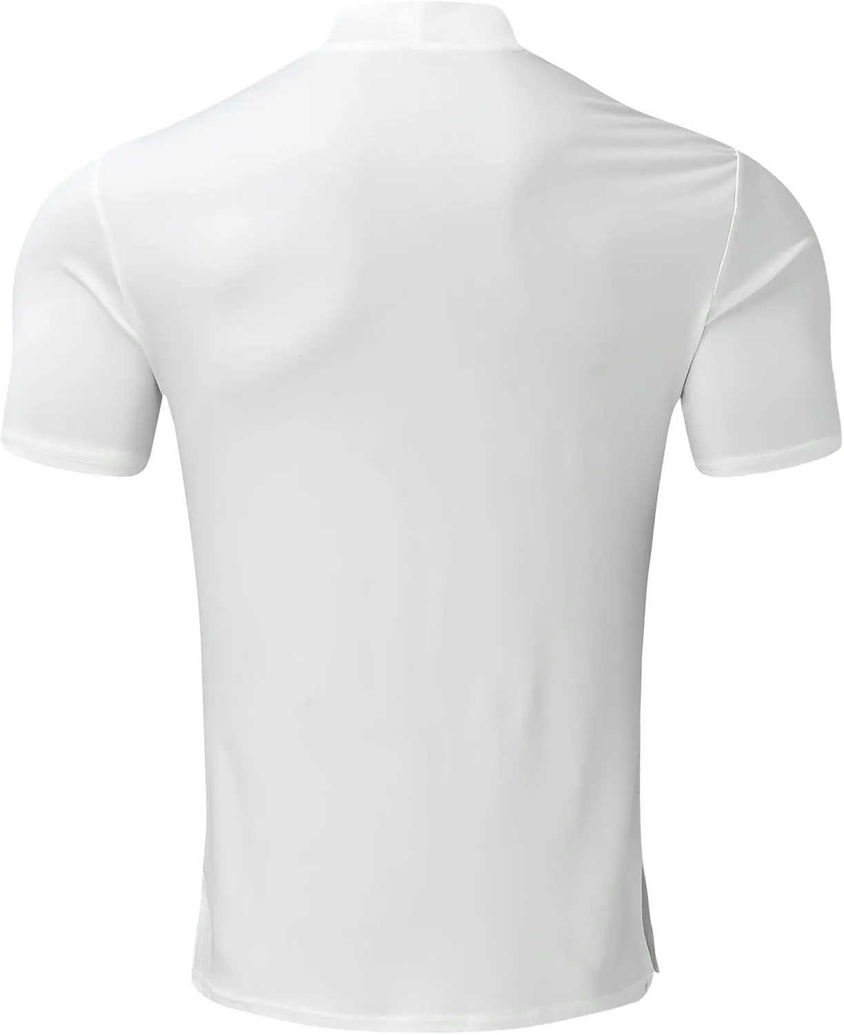 Short Sleeve Turtleneck Men Fall Thermal High Collar Pullover Solid Tops Casual Turtleneck Mock Neck Slim T Shirt