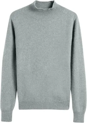 Sweaters for Women Trendy Casual Solid Color Half Turtleneck Comfy Clothes Soft Long Sleeves Slim Fit Pullover Tops