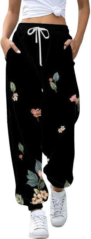 Sweatpants Cargo Women Joggers Pants Workout High Waisted Yoga Pants with Pockets Womens Bottom Sweatpants Pockets