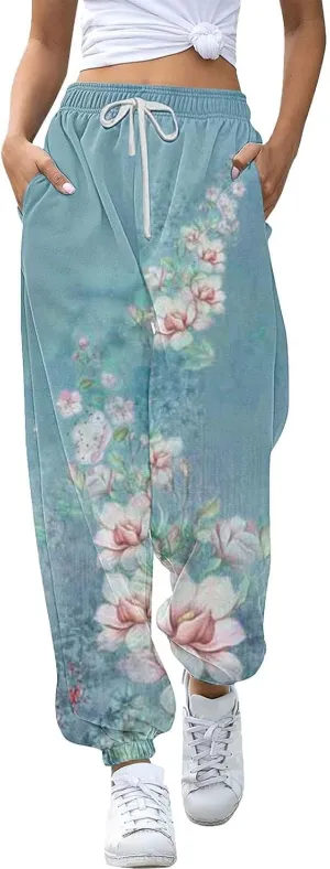 Sweatpants Cargo Women Joggers Pants Workout High Waisted Yoga Pants with Pockets Womens Bottom Sweatpants Pockets