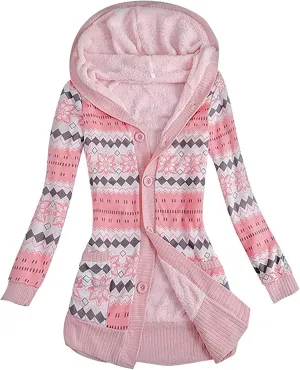 TUQIDEWU Cardigan Sweaters for Women Lightweight, Women's Cardigan Sweaters Hooded Cardigans Fleece Jackets Fall Sweater Coat