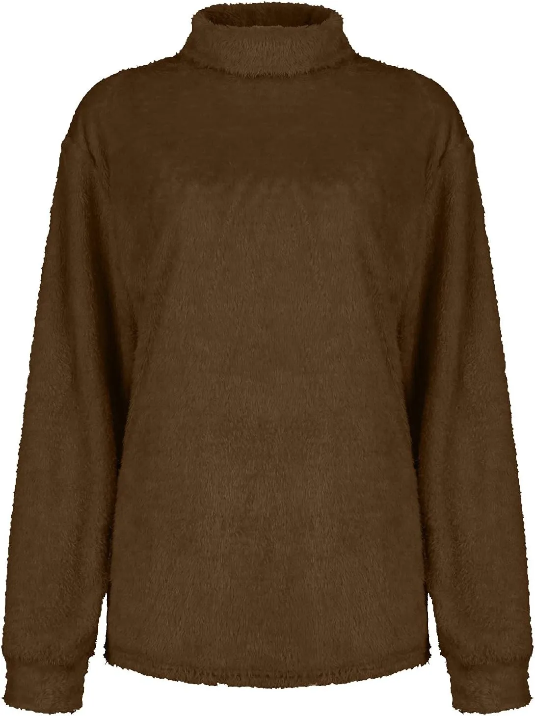 Turtleneck Sweaters for Women 2024 Dressy Long Sleeve Sweater Solid Color Sweaters Casual Oversized Sweater Blouse