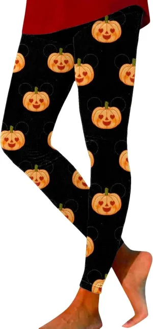 Women Halloween Leggings Halloween Print Collection High Waist Women Striped High Waist Costume Halloween Legging