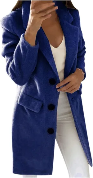 Womens Fall Fashion 2024 Long Cardigan Sweaters Tops Knit Open Front Lapel Knee Length Cardigan Coat with Pockets