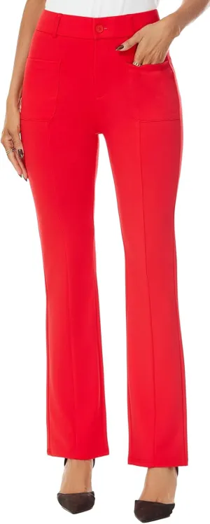 Women's High Waist Stretchy Bootcut Dress Work Slacks Pants with Pockets