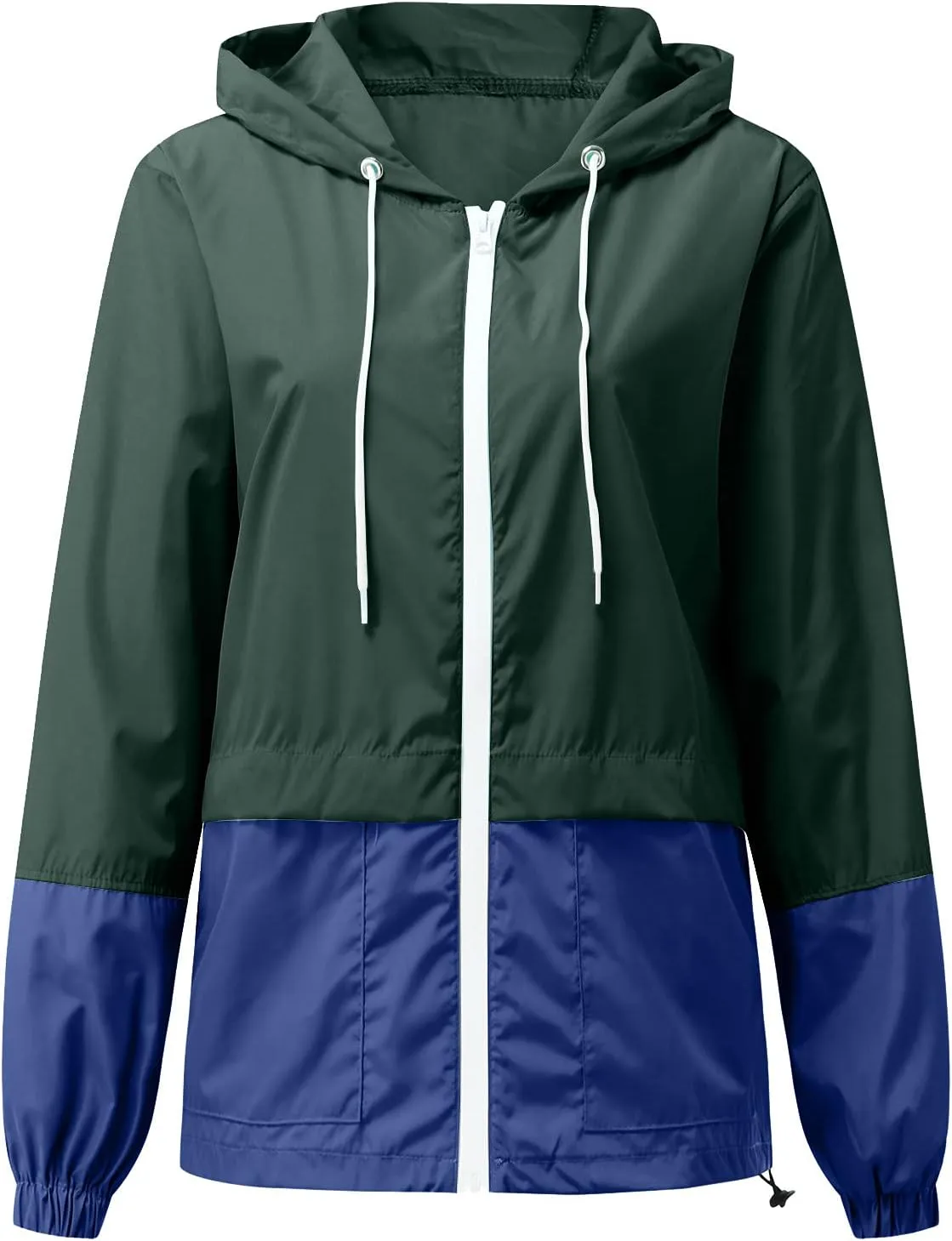 Women's Rain Jacket Lightweight Waterproof Hooded Raincoat Windbreaker Travel Rain Coats for Hiking Travel Outdoor