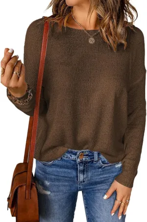 Women's Ribbed Knit Mock Turtleneck Sweater Pullover Tops V Neck Vacation 2024 Fall Striped Color Block Blouse