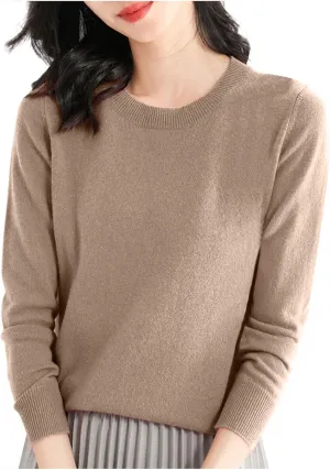 Womens Sweaters Casual Long Sleeve Crewneck Lightweight Knit Pullover Fall Fashion Solid Color Blouse Tops 2024