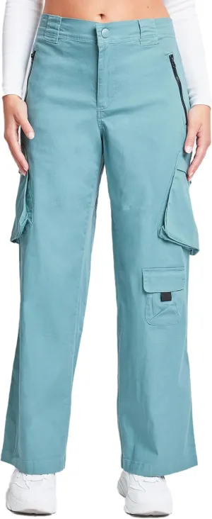 YMI Relaxed Fit Colored Cargo Utility Pant, Charcoal, S