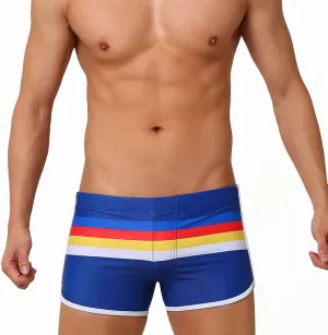 ZEFOTIM Swim Shorts for Men Funny Striped Trunks Fashions Surf Swimsuit